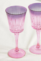 Thumbnail for your product : Luisa Beccaria Shaded Set Of Two Iridescent Degradé Water Glasses - Violet