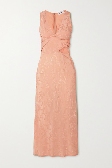 belle mono jacquard dress