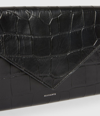 AllSaints Polly Leather Envelope Wallet