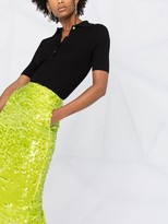 Thumbnail for your product : P.A.R.O.S.H. Polo Neck Ribbed Knit Top