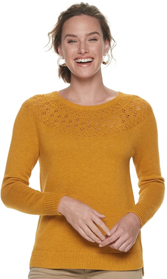 mustard yellow sweater womens