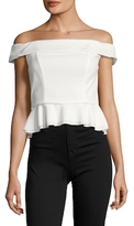 Thumbnail for your product : ABS by Allen Schwartz Off The Shoulder Peplum Top
