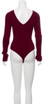 Thumbnail for your product : Ronny Kobo Rib Knit Long Sleeve Bodysuit w/ Tags