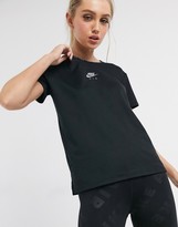 Thumbnail for your product : Nike Running Air logo t-shirt in black