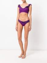 Thumbnail for your product : La Perla Waves off-shoulder bikini top