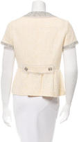 Thumbnail for your product : Peter Som Short Sleeve Woven Jacket