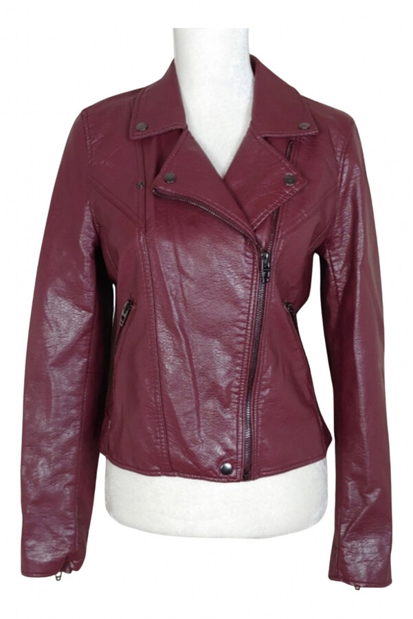 Blank NYC Red Vegan leather Leather jackets ShopStyle