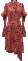 Thumbnail for your product : J.W.Anderson Tab Sleeve Asymmetric-Hem Dress