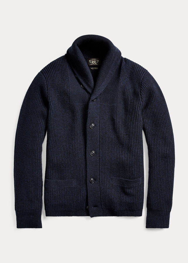 shawl collar cardigan cashmere