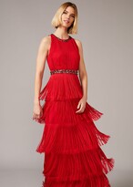Thumbnail for your product : Phase Eight Albertina Fringe Maxi Dress