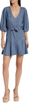 Thumbnail for your product : 7 For All Mankind Denim Puff-Sleeve Dress