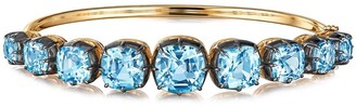 Fred Leighton 18kt Yellow Gold Cushion Topaz Collect Bangle