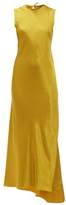 Thumbnail for your product : Ann Demeulemeester Open Back Satin Dress - Womens - Yellow
