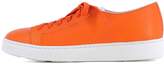Thumbnail for your product : Santoni Orange Leather Sneakers