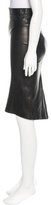 Thumbnail for your product : Givenchy Leather Knee-Length Skirt