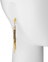 Thumbnail for your product : Gurhan Sultan Collection White & Black Diamond Tassel Earrings