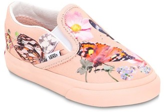 Vans Butterfly Print Canvas Slip-on Sneakers