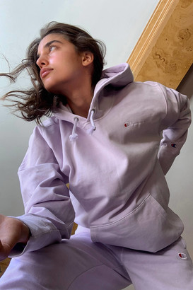 Champion vintage wash oversized hoodie Clearance