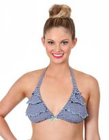 Thumbnail for your product : Betsey Johnson Gingham Style Triangle Top