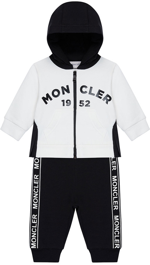 Moncler Fleece Two-Piece Jogging Set w/ Logo Taping, Size 12M-3 - ShopStyle