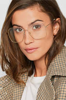 Thumbnail for your product : Chloé Palma Square-frame Gold-tone Optical Glasses