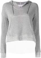 Thumbnail for your product : Frei Ea cropped elongated back hoodie