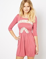 Thumbnail for your product : Love Skater Dress with Lace Inserts