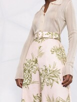 Thumbnail for your product : Zimmermann Pineapple-Print Wide-Leg Trousers