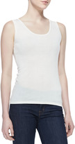 Thumbnail for your product : Neiman Marcus Scoop-Neck Silk-Cashmere Tank