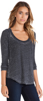 Thumbnail for your product : Chaser Tri-Blend Knot Back Long Sleeve Tee