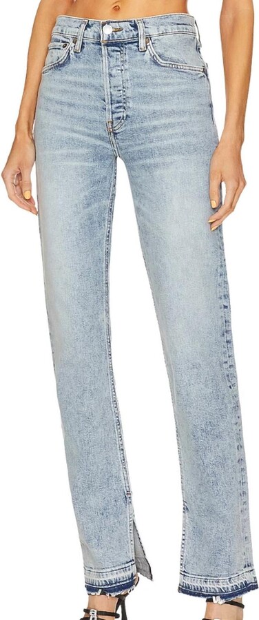 RE/DONE Women's 70S High Rise Skinny Boot Jeans In Skid