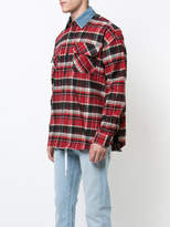 Thumbnail for your product : Fear Of God denim collar plaid shirt