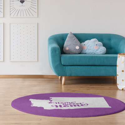 East Urban Home Home Sweet Tacoma Poly Chenille Rug