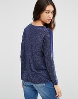 Thumbnail for your product : ASOS Linen Mix T-Shirt with Long Sleeves