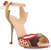 Thumbnail for your product : Charlotte Olympia fruit patch heeled sandals