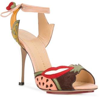 Charlotte Olympia fruit patch heeled sandals