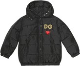 Thumbnail for your product : Dolce & Gabbana Children Embroidered quilted jacket