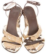 Thumbnail for your product : Fendi Woven Wedge Sandals