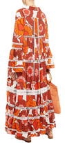 Thumbnail for your product : Dodo Bar Or Crochet-trimmed Tiered Printed Cotton Maxi Dress