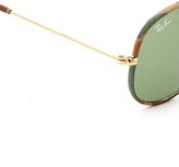 Thumbnail for your product : Ray-Ban Fabric Wrapped Classic Aviators
