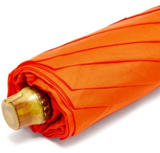 London Undercover Whangee-handle Telescopic Umbrella - Orange