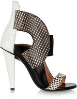 Thumbnail for your product : Roland Mouret Dolls leather and elaphe sandals