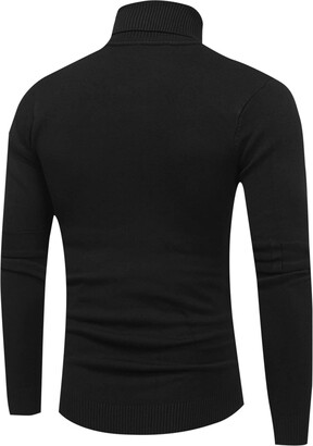 Kangyan Men'S Stretch Muscle Tshirts Turtleneck Turtleneck Men Mens Mock  Turtleneck Sweater Long Sleeve Solid Color T-Shirts Basic Slim Fit Knitted  Pullover Tees Sweaters For Men - ShopStyle