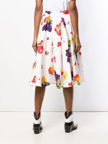 Thumbnail for your product : MSGM Fruit Print Midi Skirt