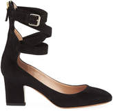 Thumbnail for your product : Valentino Garavani Suede Caged-Ankle Pumps