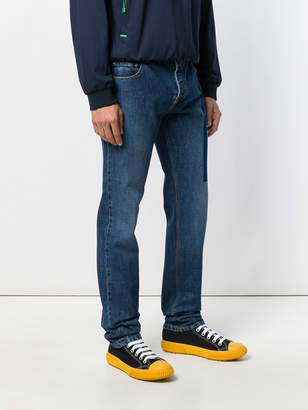 Kenzo printed stripes slim fit jeans