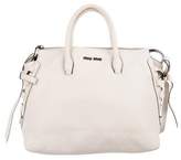 Thumbnail for your product : Miu Miu Lace-Up Shopping Tote
