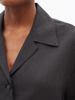 Thumbnail for your product : ASCENO Prague Short-sleeved Organic-linen Shirt - Black