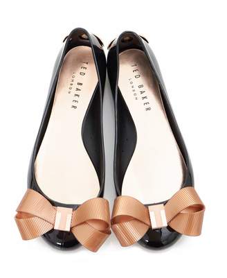 Ted Baker Bow Front Jelly Pumps Colour: BLACK, Size: UK 3