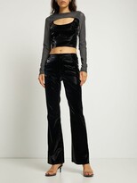 Thumbnail for your product : McQ High shine coated slim flared pants
